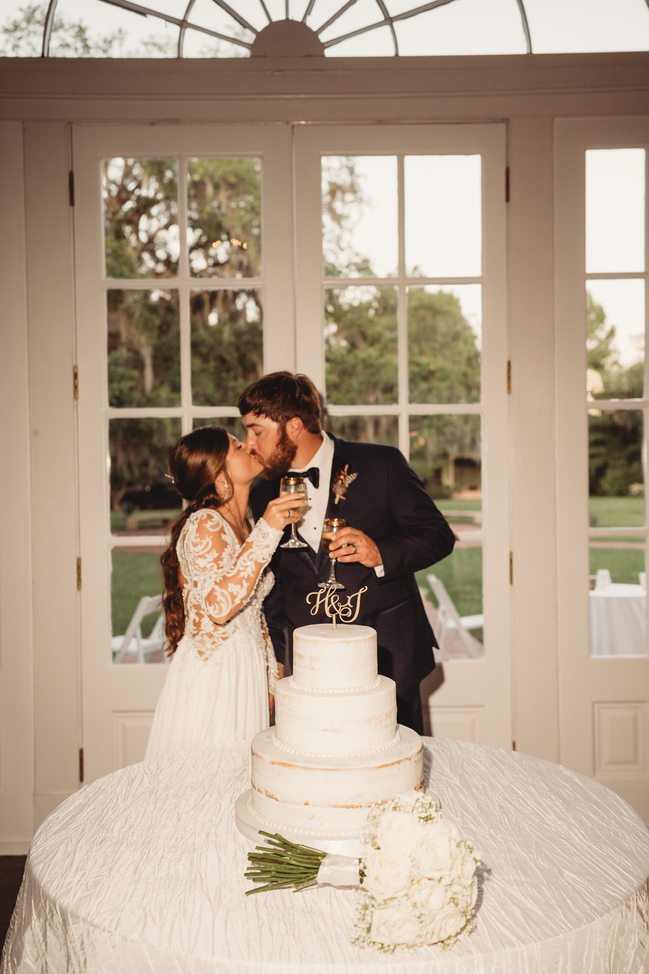Hannah and James wedding cake by Haydel's